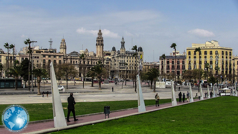 The Rambla de Mar in Barcelona